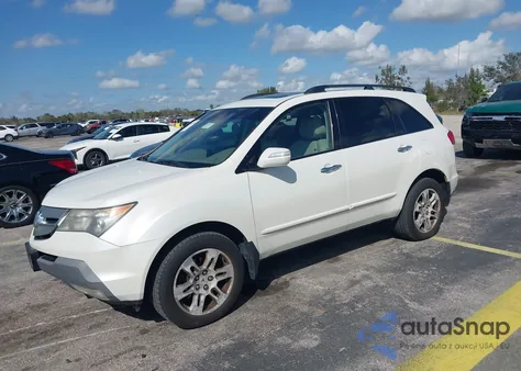 2008 Acura Mdx Technology Package z USA, uszkodzony, nr VIN 2HNYD28618H549705